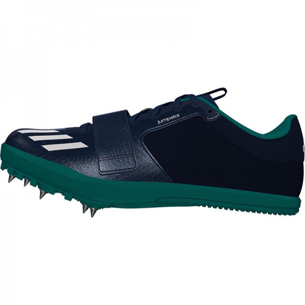 Zapatillas para salto de pista Adidas Jumpstar verdes-10